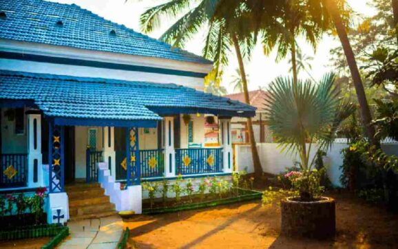 Outside Colour Of Indian Simple House